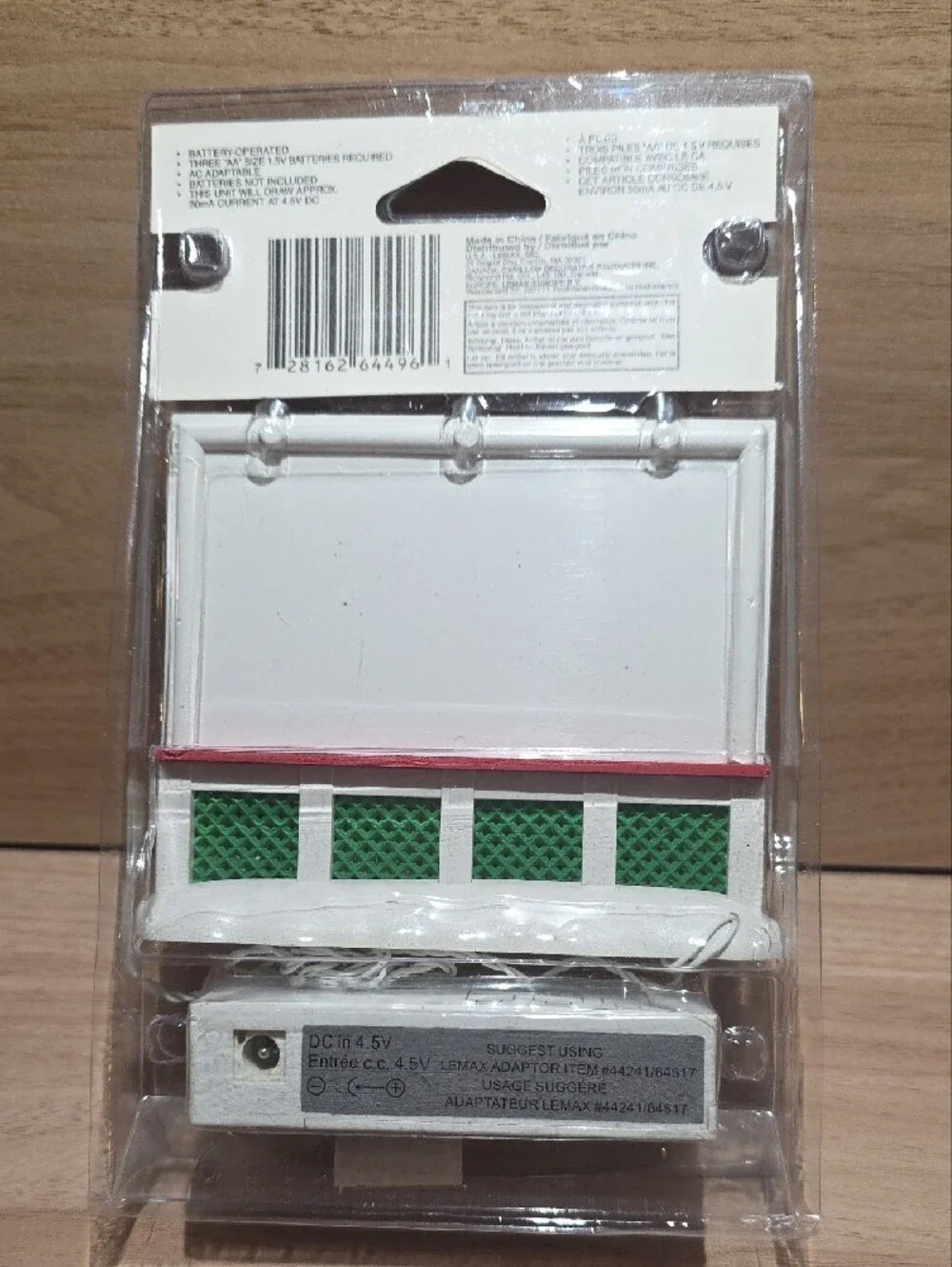 Vintage Lemax Holiday Treasures Lighted Christmas Shop Accessory - White & Green